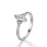 Pierścionek z diamentem markiza białe złoto SBPZ_062